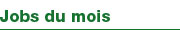 Jobs du mois